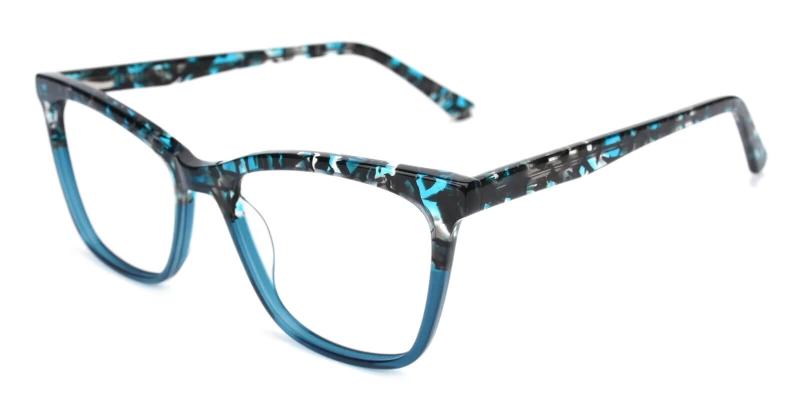 Blue Masser - Acetate ,Universal Bridge Fit