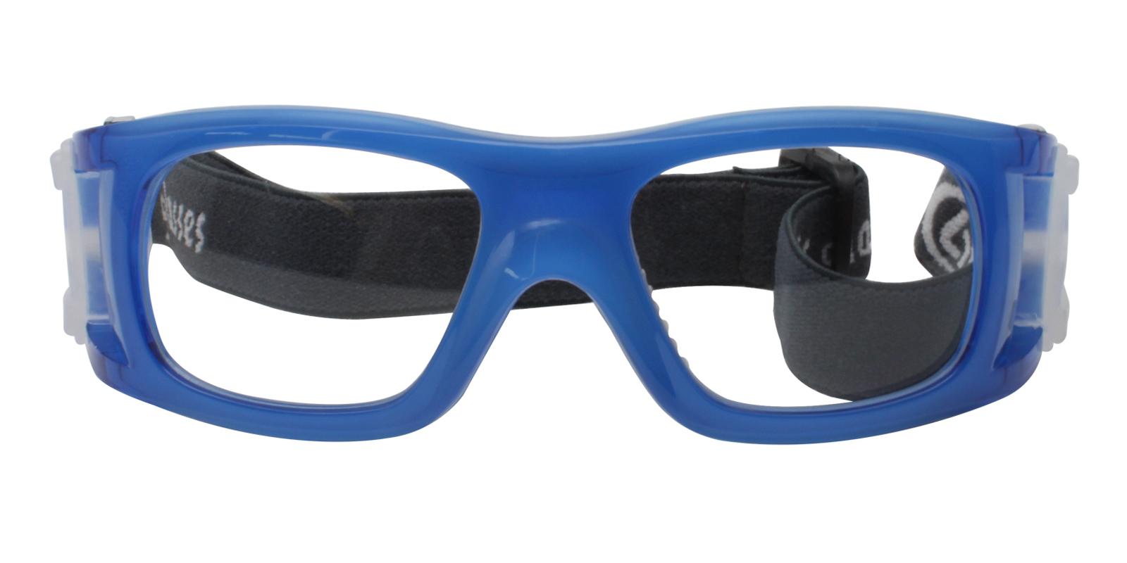 Christopher Blue Plastic SportsGlasses , NosePads Frames from ABBE Glasses