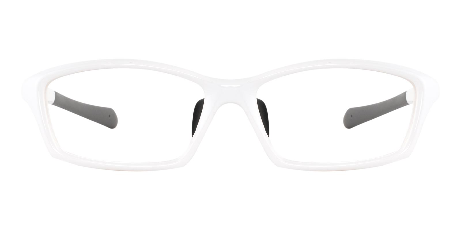 Clementine White TR SportsGlasses , SpringHinges , NosePads Frames from ABBE Glasses