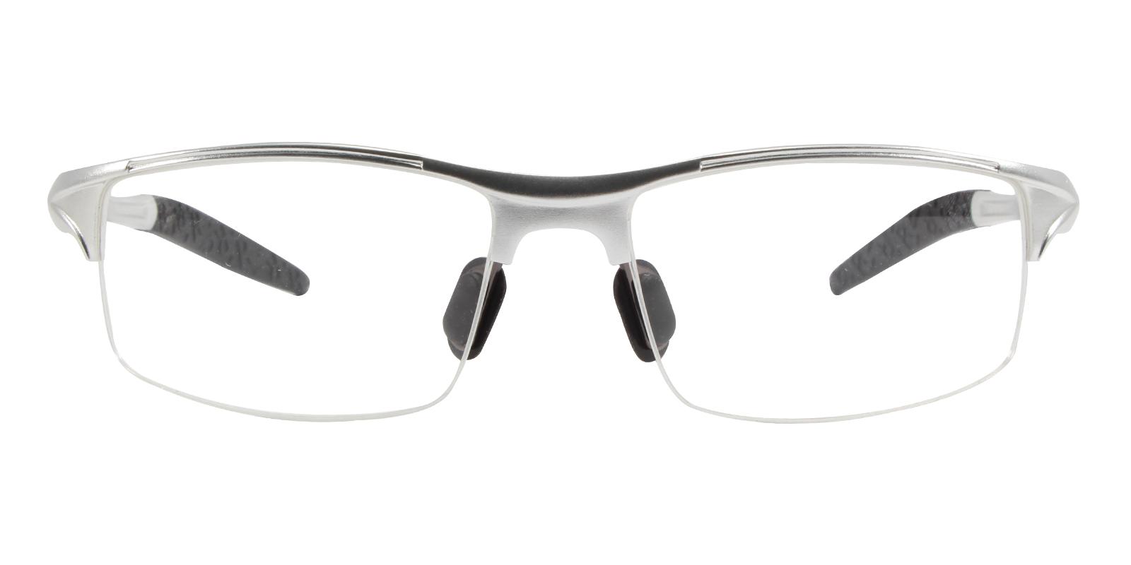 Surveyor Silver Metal SportsGlasses , SpringHinges , NosePads Frames from ABBE Glasses