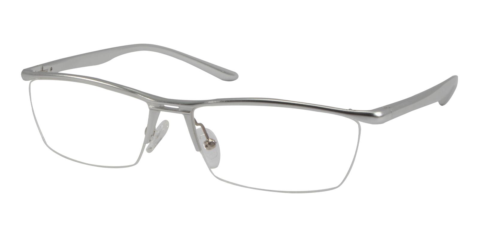 Cassini Silver Metal SportsGlasses , SpringHinges , NosePads Frames from ABBE Glasses