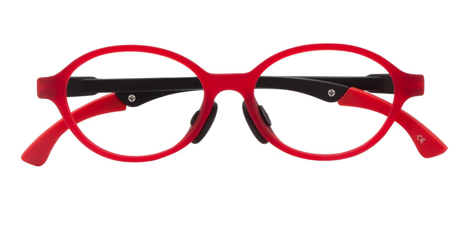 Kids-Hyperion Red TR Eyeglasses , Lightweight , NosePads Frames from ABBE Glasses