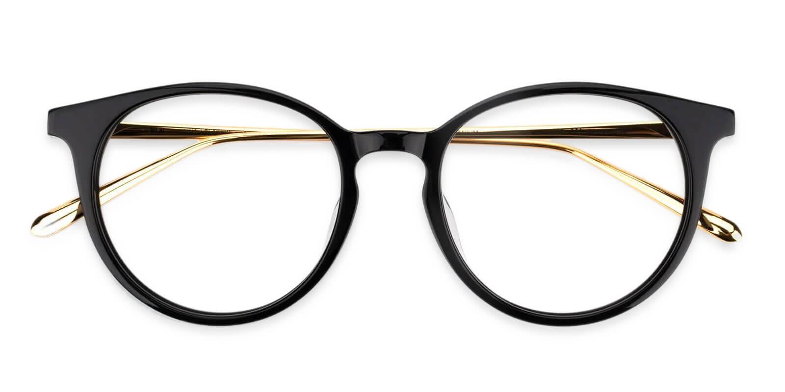 Urban Black Metal Eyeglasses , UniversalBridgeFit Frames from ABBE Glasses