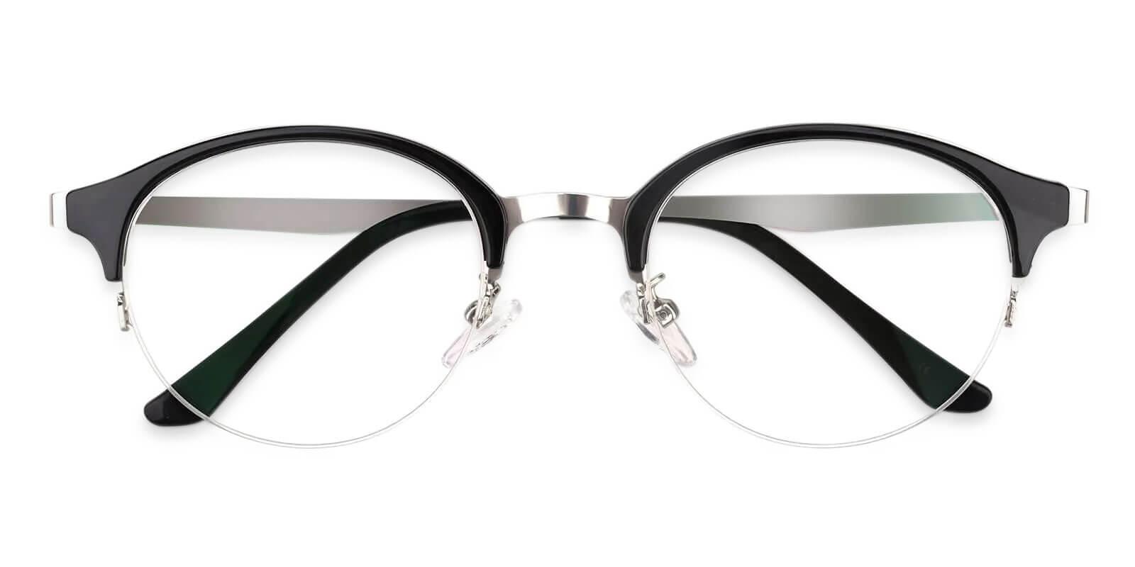 Dreamer Black Metal Eyeglasses , NosePads Frames from ABBE Glasses