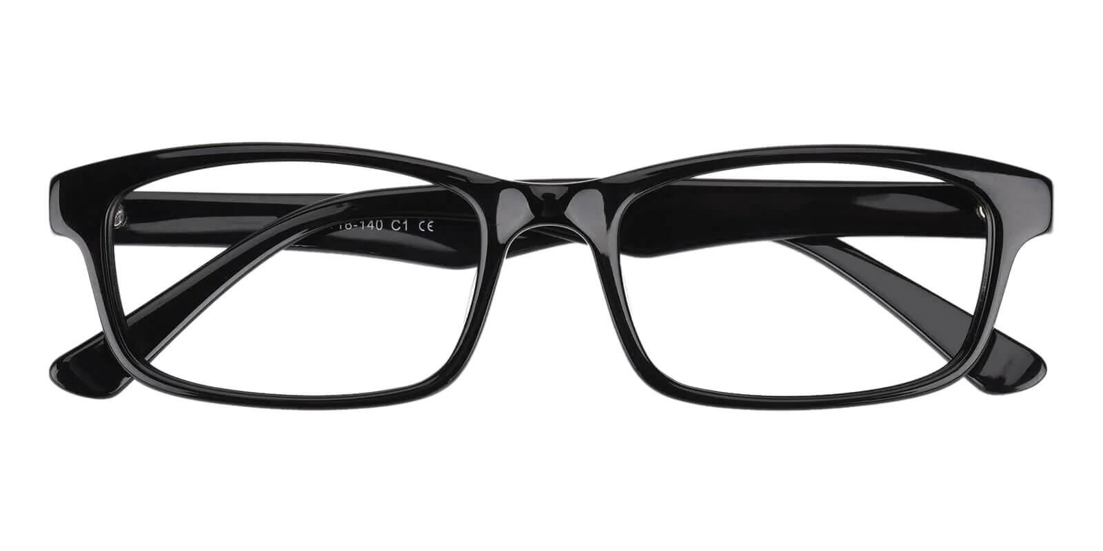 Enya Black Acetate Eyeglasses , UniversalBridgeFit Frames from ABBE Glasses