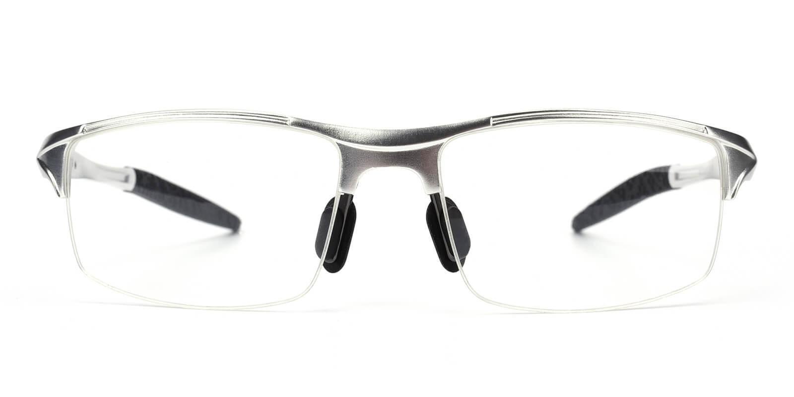 Apollo Silver Metal SportsGlasses , NosePads Frames from ABBE Glasses