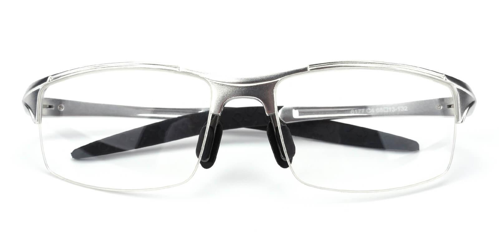 Apollo Silver Metal SportsGlasses , NosePads Frames from ABBE Glasses