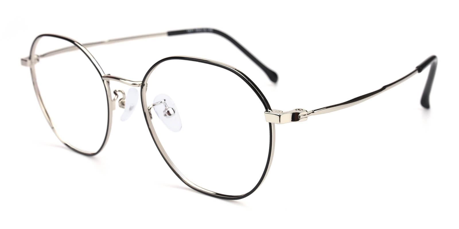 Singapore Black Metal Eyeglasses , Lightweight , NosePads Frames from ABBE Glasses