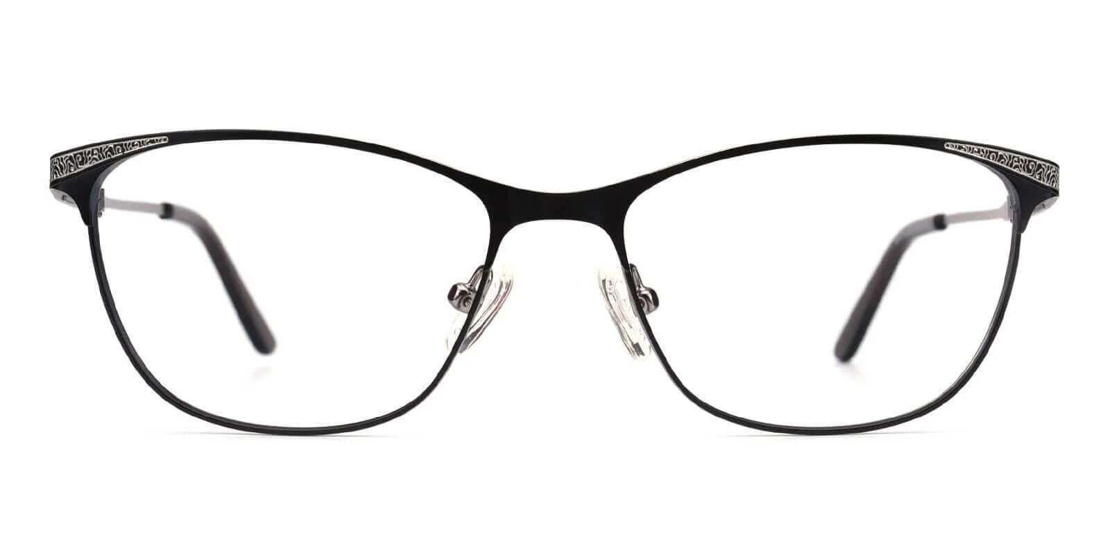 Helix Gun Metal Eyeglasses , SpringHinges , NosePads Frames from ABBE Glasses