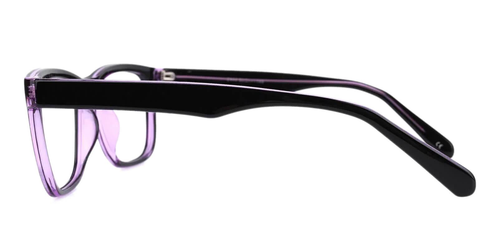 Laya Purple Plastic Eyeglasses , UniversalBridgeFit Frames from ABBE Glasses