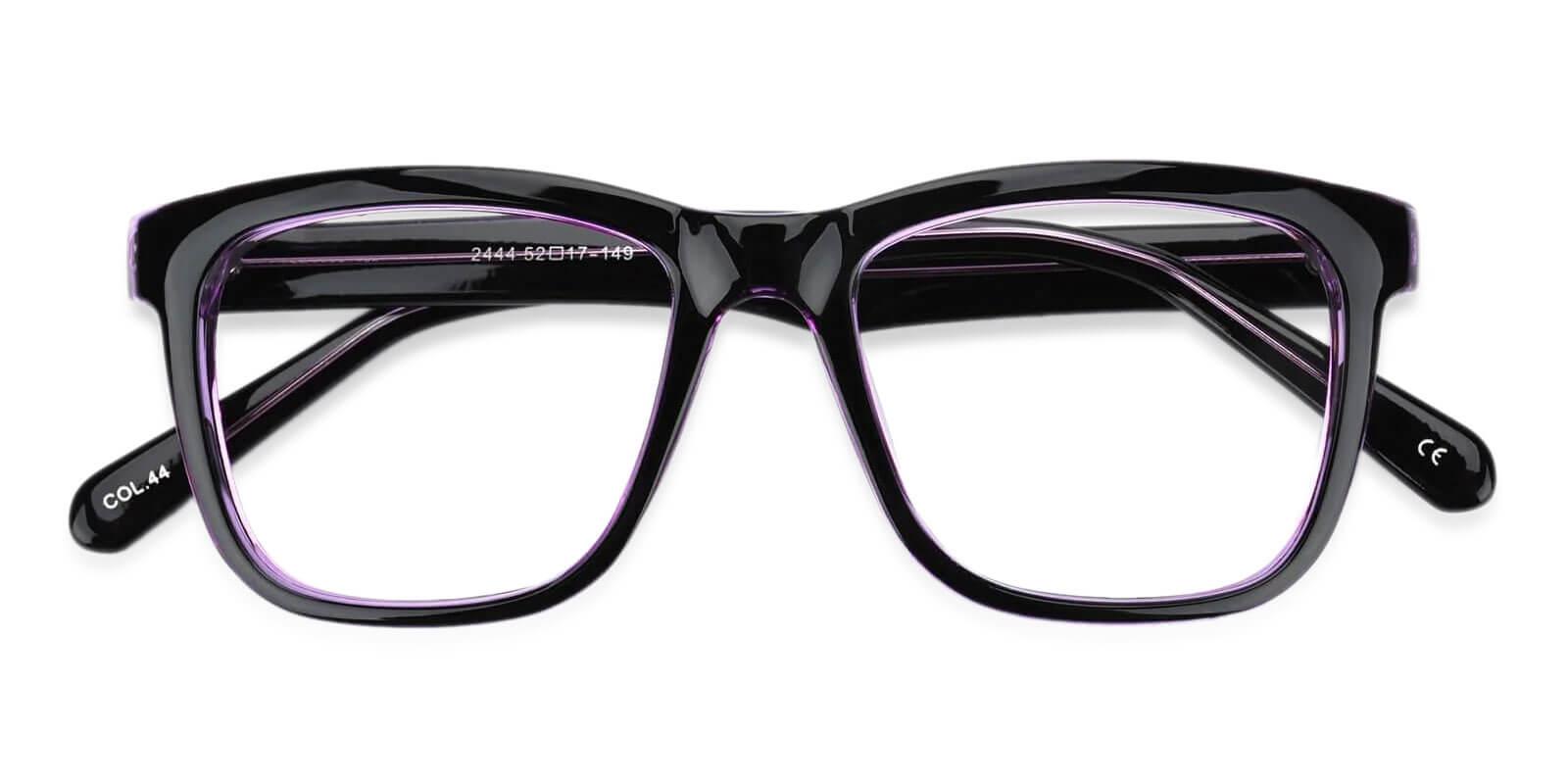 Laya Purple Plastic Eyeglasses , UniversalBridgeFit Frames from ABBE Glasses