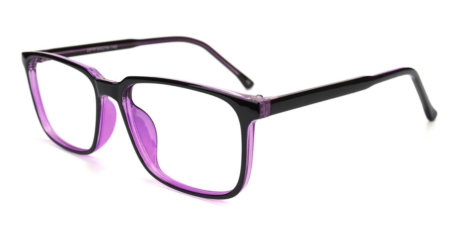 Belleville Purple Acetate Eyeglasses , UniversalBridgeFit Frames from ABBE Glasses