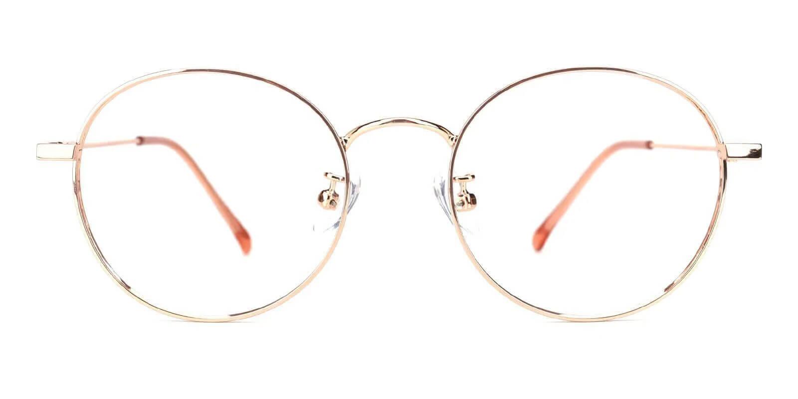 Mystery Pink Metal Eyeglasses , NosePads , Lightweight Frames from ABBE Glasses