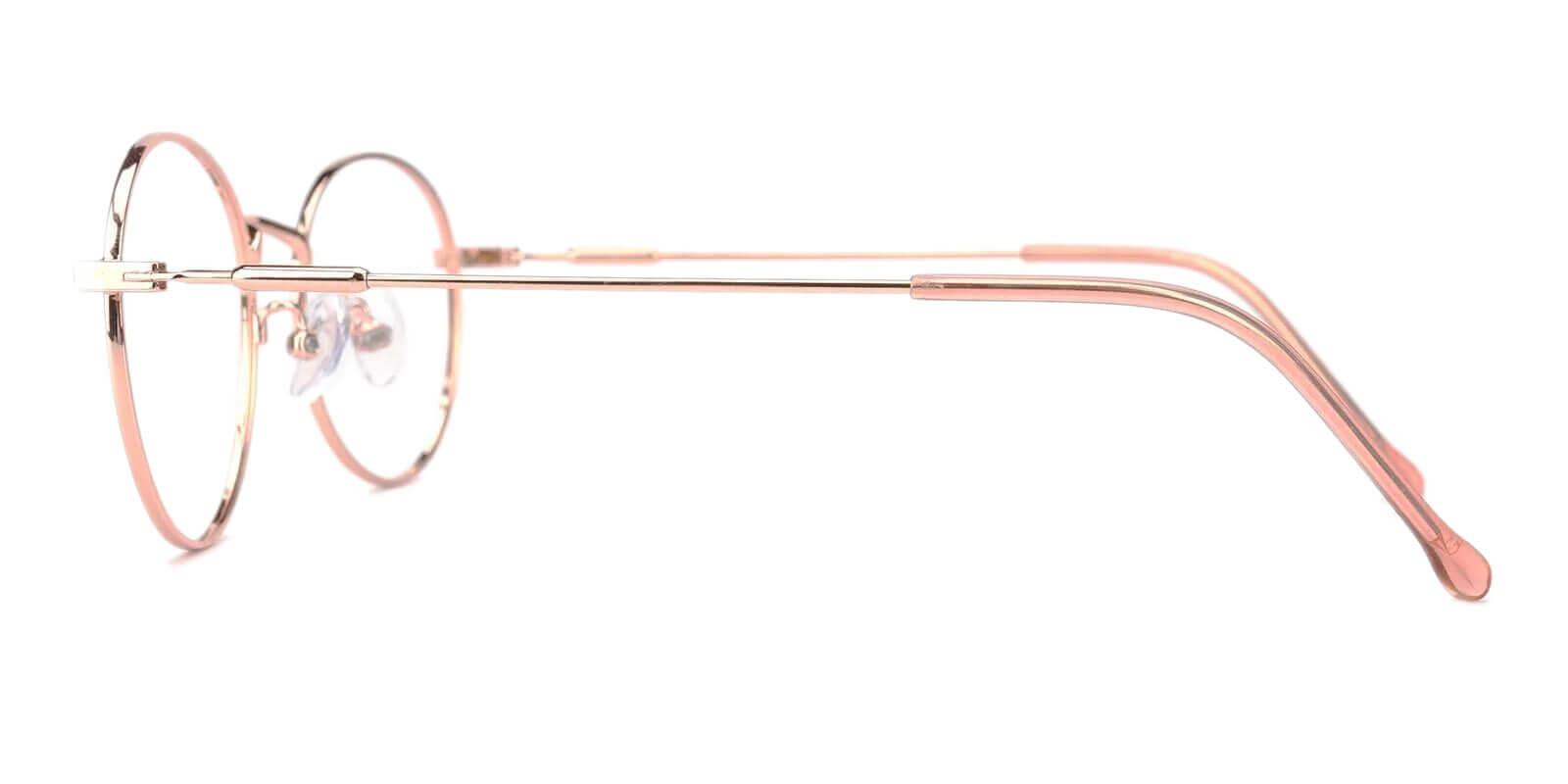 Mystery Pink Metal Eyeglasses , NosePads , Lightweight Frames from ABBE Glasses