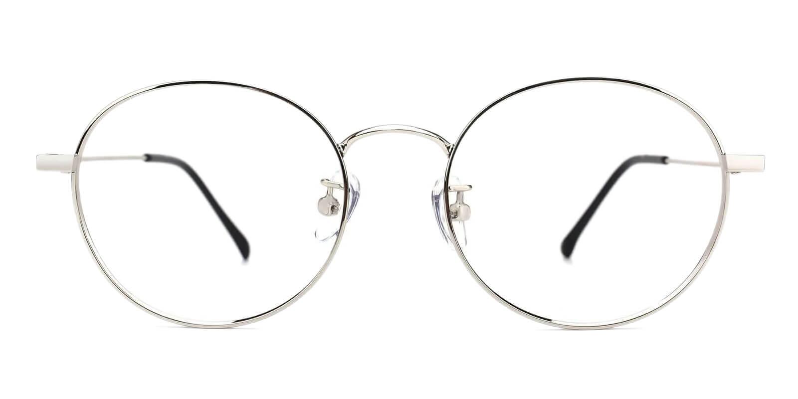 Mystery Silver Metal Eyeglasses , Lightweight , NosePads Frames from ABBE Glasses