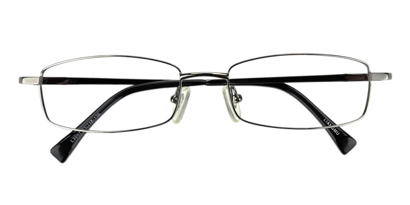 Curie Gun Metal Eyeglasses , NosePads Frames from ABBE Glasses