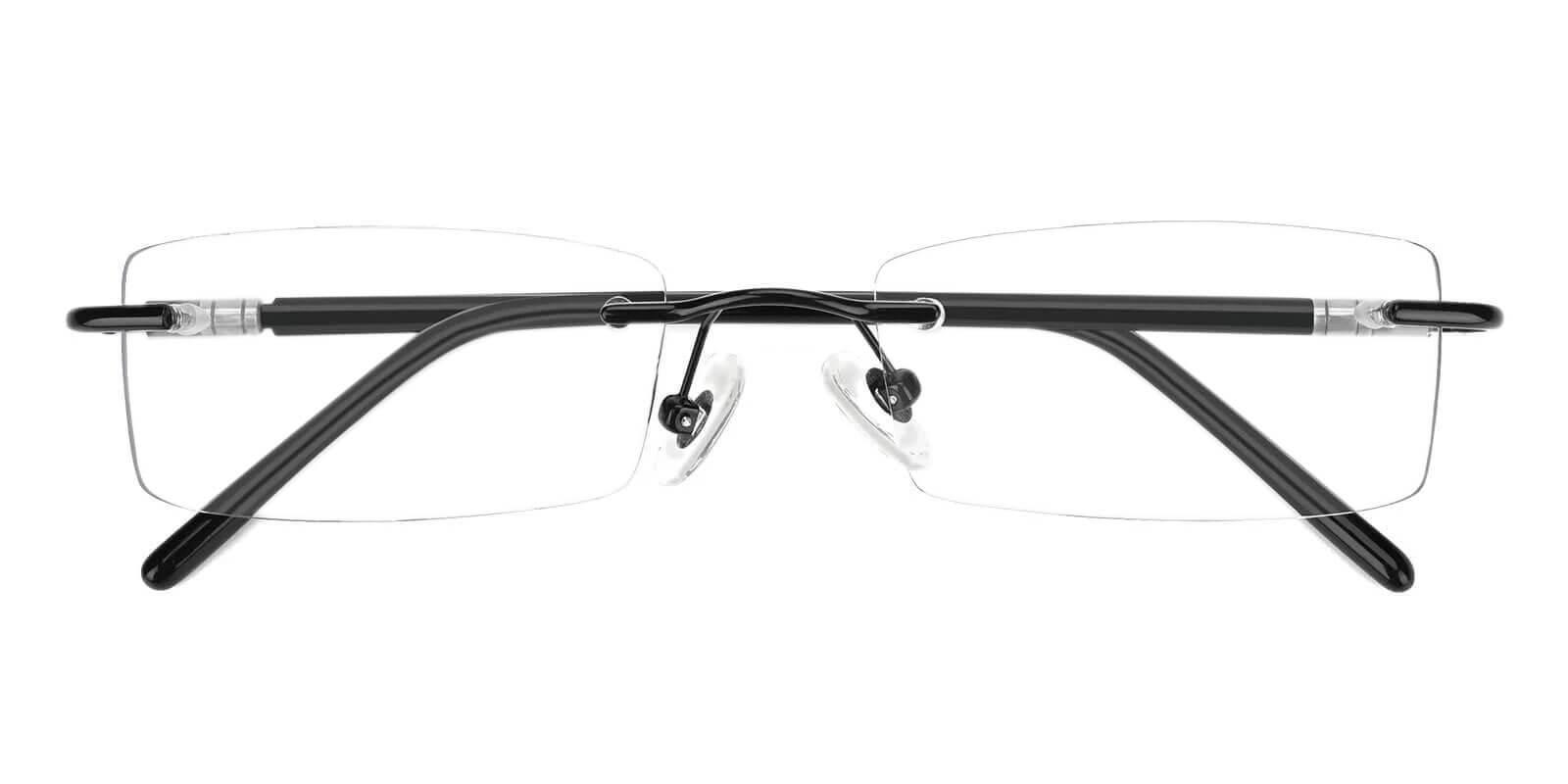 Noble Black TR Eyeglasses , SpringHinges , NosePads Frames from ABBE Glasses