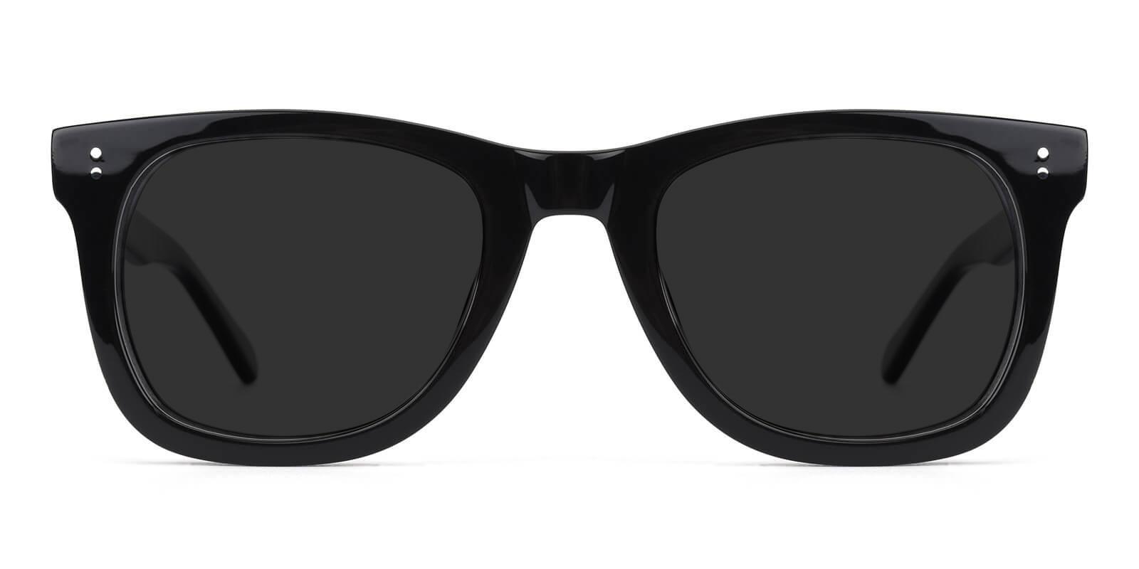 Notting Black Acetate Sunglasses , UniversalBridgeFit Frames from ABBE Glasses