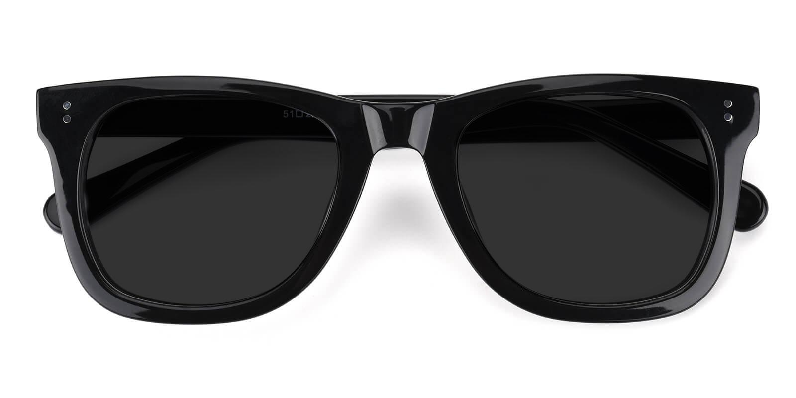 Notting Black Acetate Sunglasses , UniversalBridgeFit Frames from ABBE Glasses