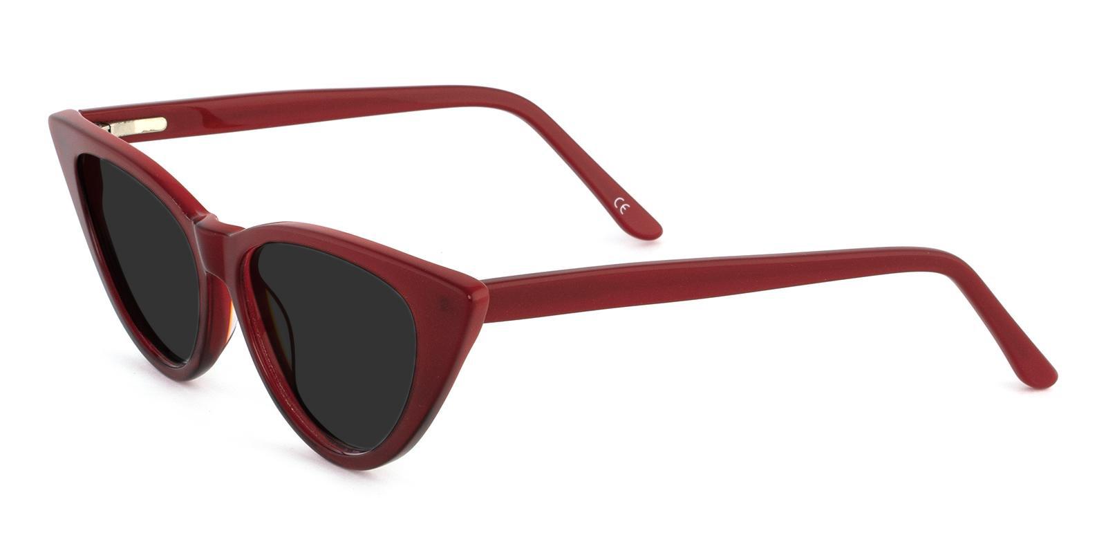 Escape Red Acetate SpringHinges , Sunglasses , UniversalBridgeFit Frames from ABBE Glasses