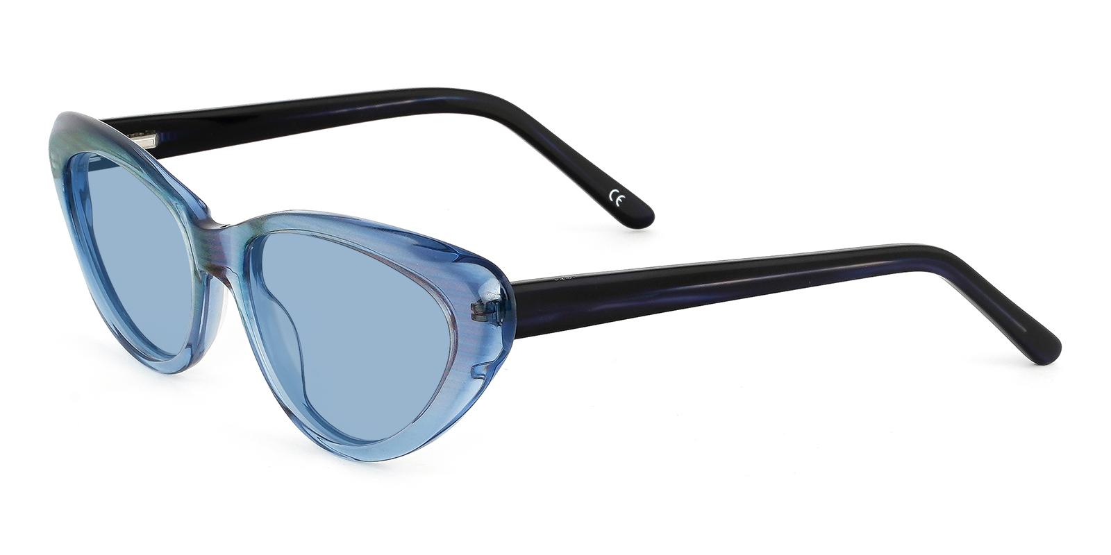 Botanist Blue Acetate SpringHinges , Sunglasses , UniversalBridgeFit Frames from ABBE Glasses