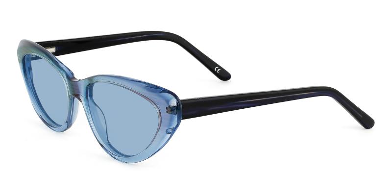 Blue Botanist - Acetate ,Universal Bridge Fit