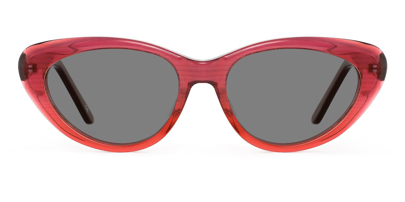 Botanist Red Acetate SpringHinges , Sunglasses , UniversalBridgeFit Frames from ABBE Glasses