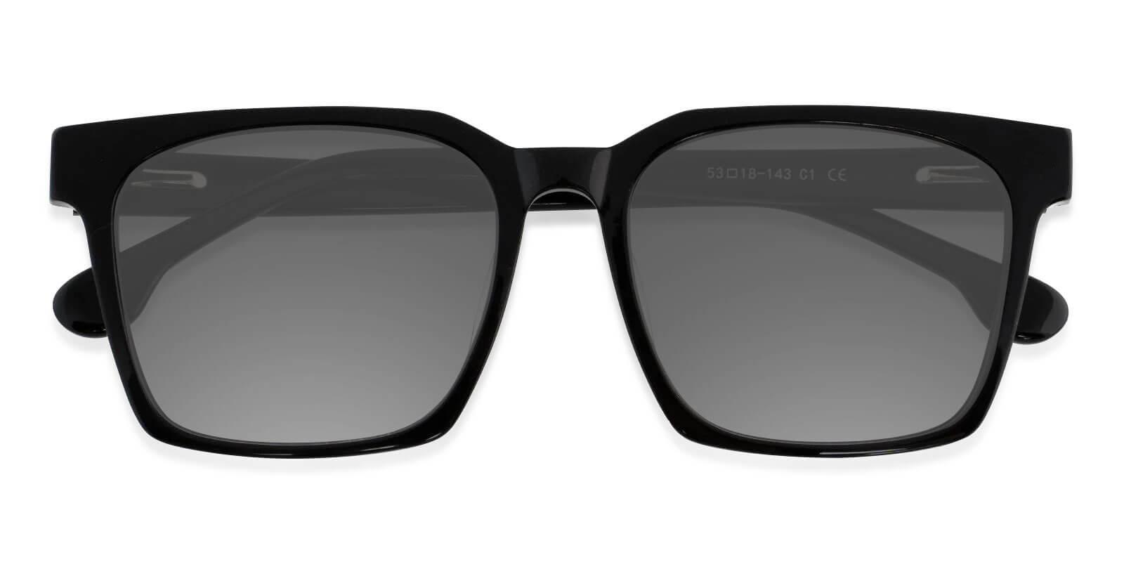 Nala Black Acetate SpringHinges , Sunglasses , UniversalBridgeFit Frames from ABBE Glasses