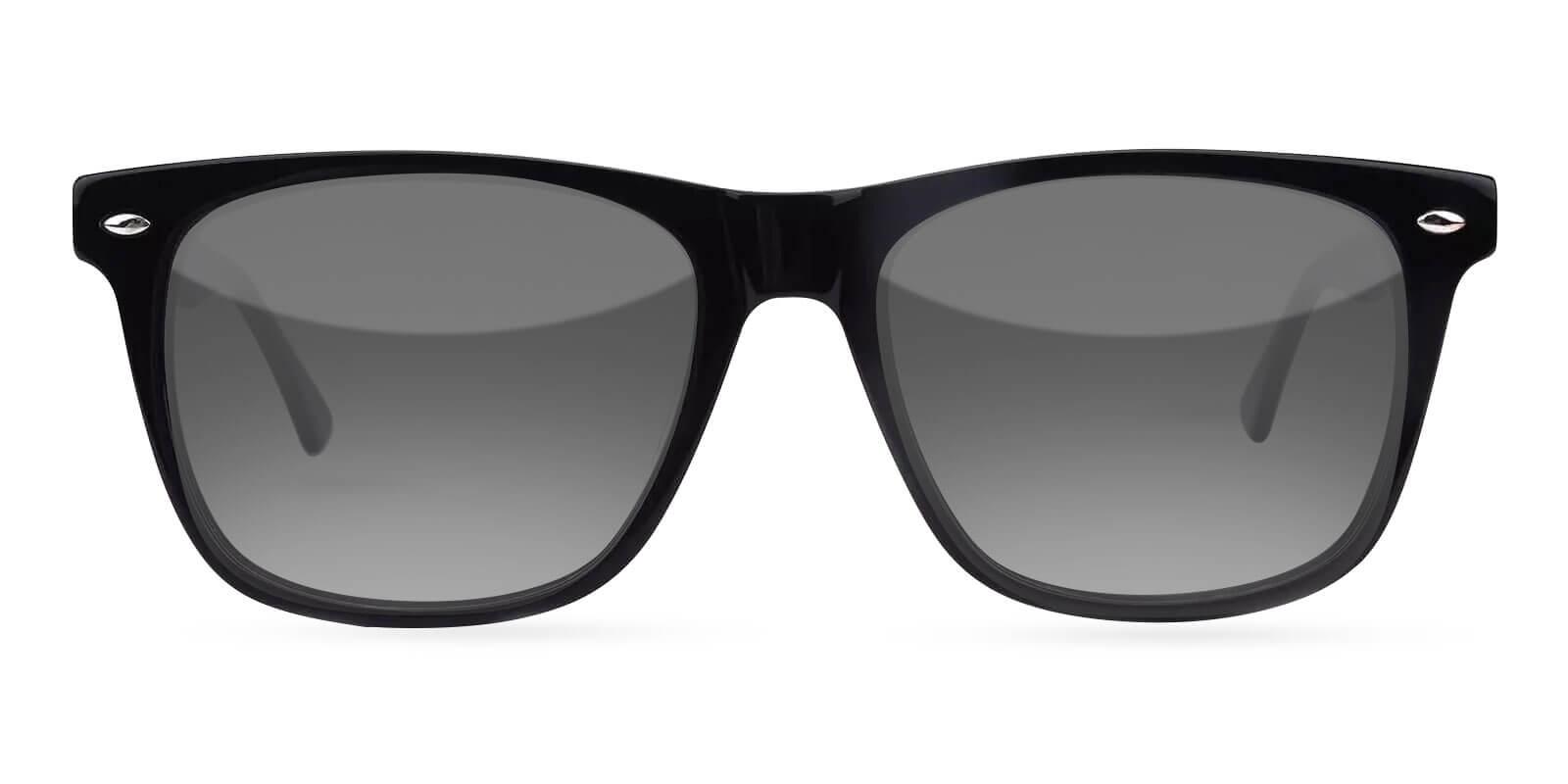 Hepburn Black Acetate SpringHinges , Sunglasses , UniversalBridgeFit Frames from ABBE Glasses