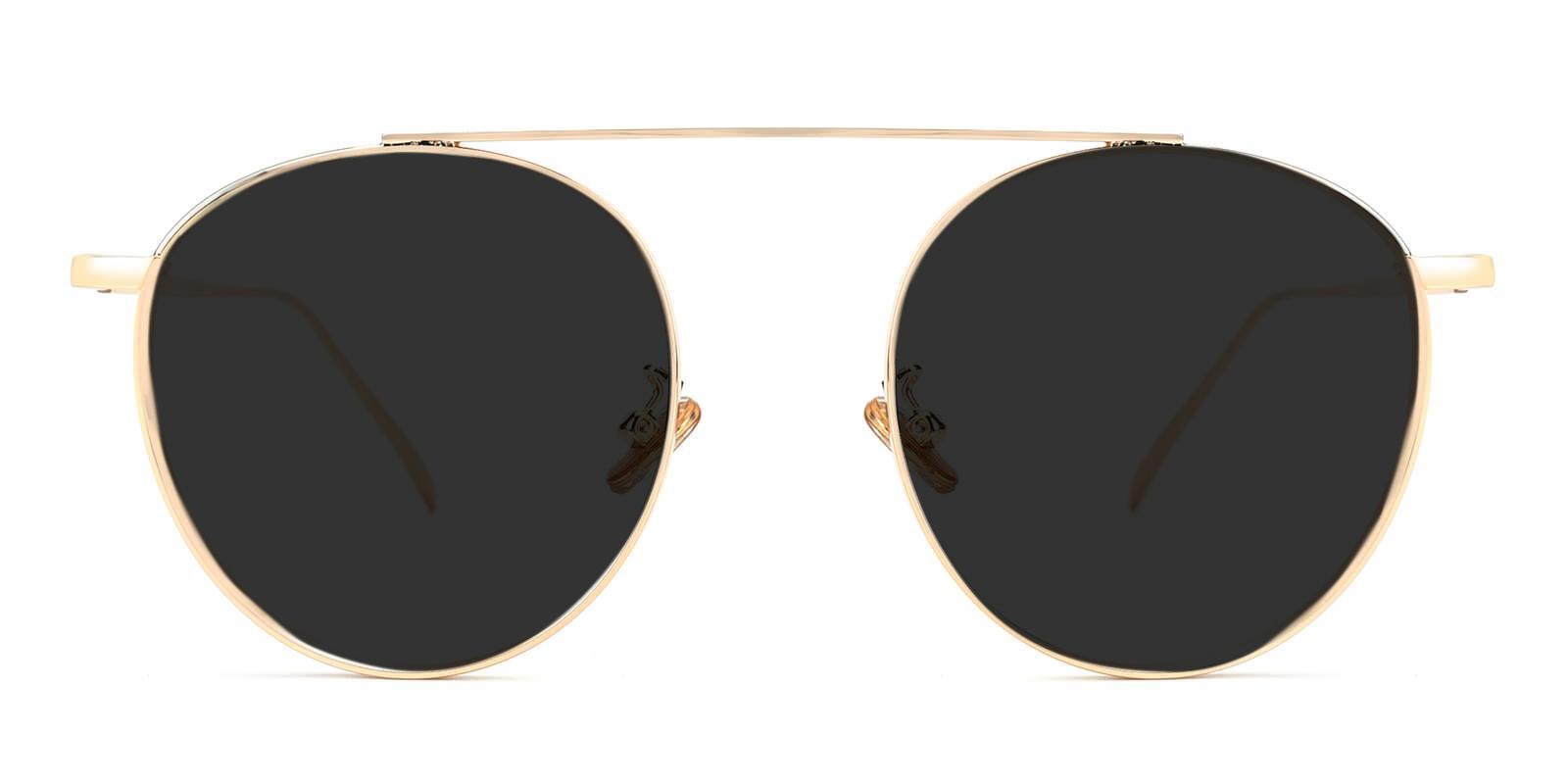 Octave Gold Metal Sunglasses , NosePads Frames from ABBE Glasses