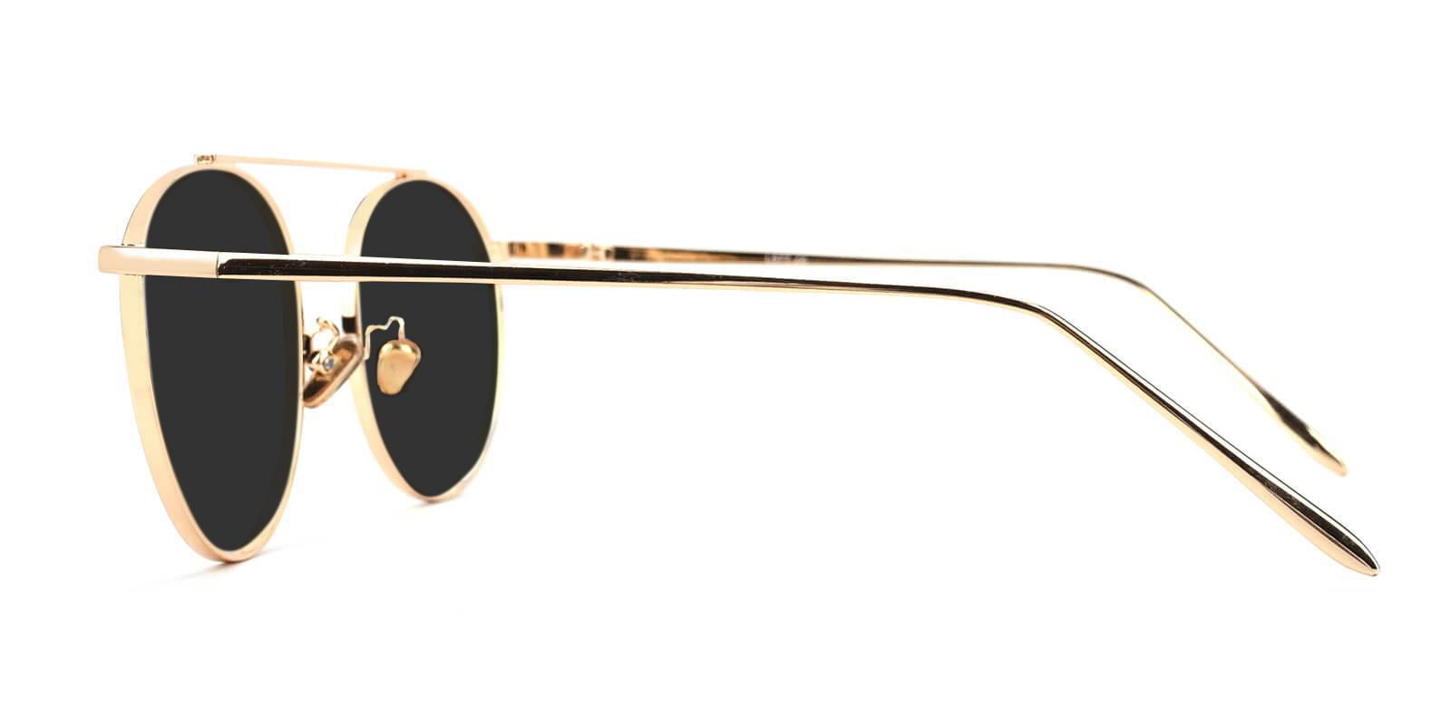 Octave Gold Metal Sunglasses , NosePads Frames from ABBE Glasses