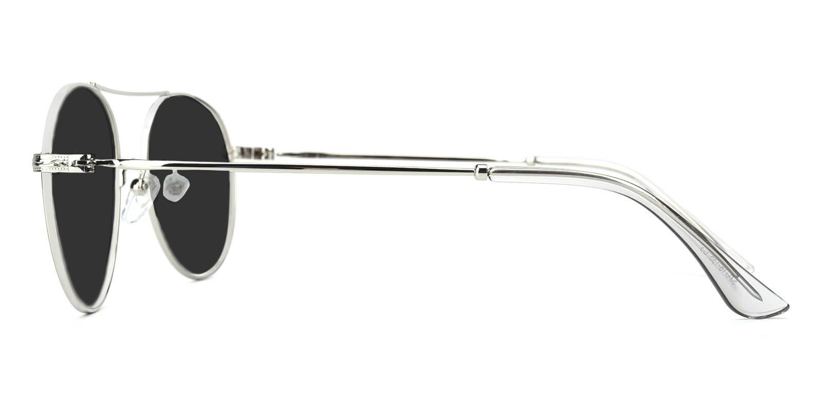 Cupertino Silver Metal Sunglasses , NosePads Frames from ABBE Glasses