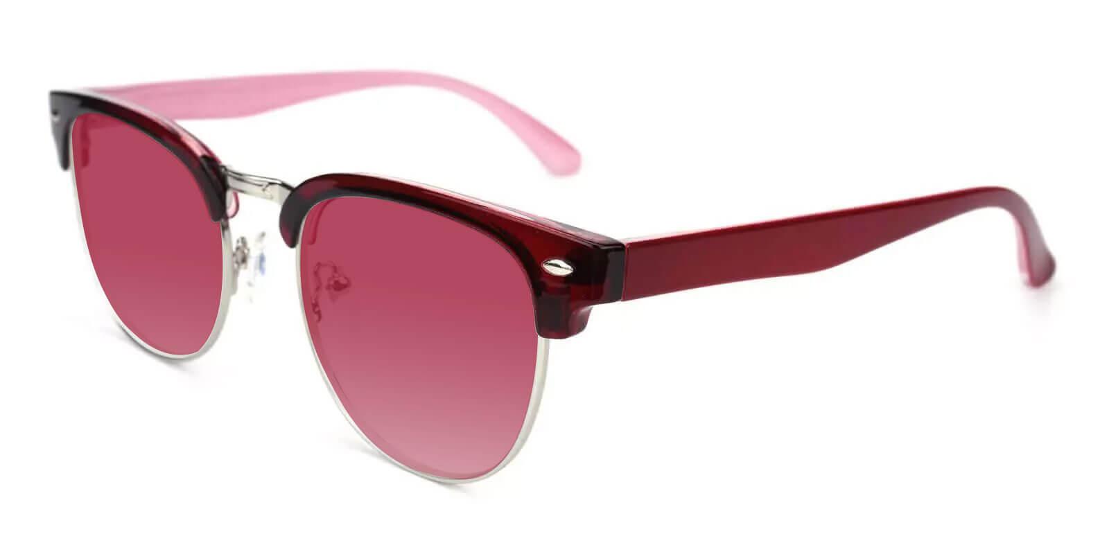 Giveny Red TR Sunglasses , NosePads Frames from ABBE Glasses