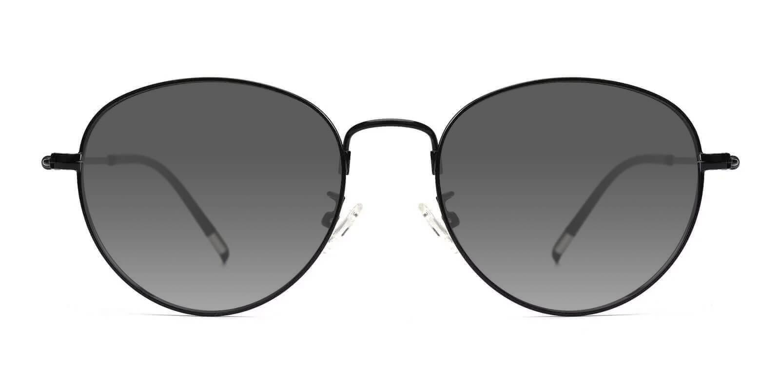 Coxon Black Metal Sunglasses , Lightweight , NosePads Frames from ABBE Glasses