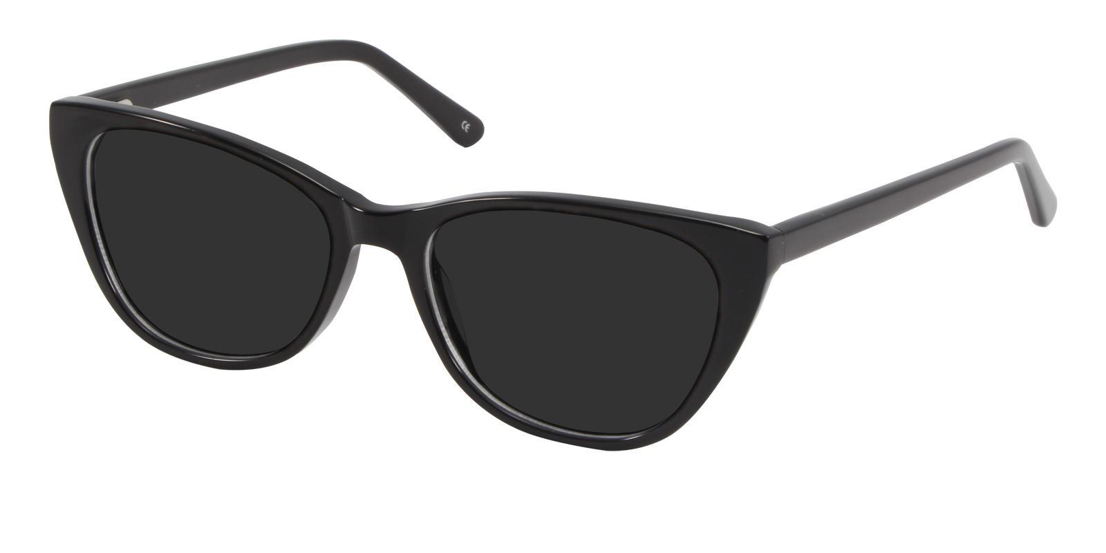 Ledger Black Acetate SpringHinges , Sunglasses , UniversalBridgeFit Frames from ABBE Glasses