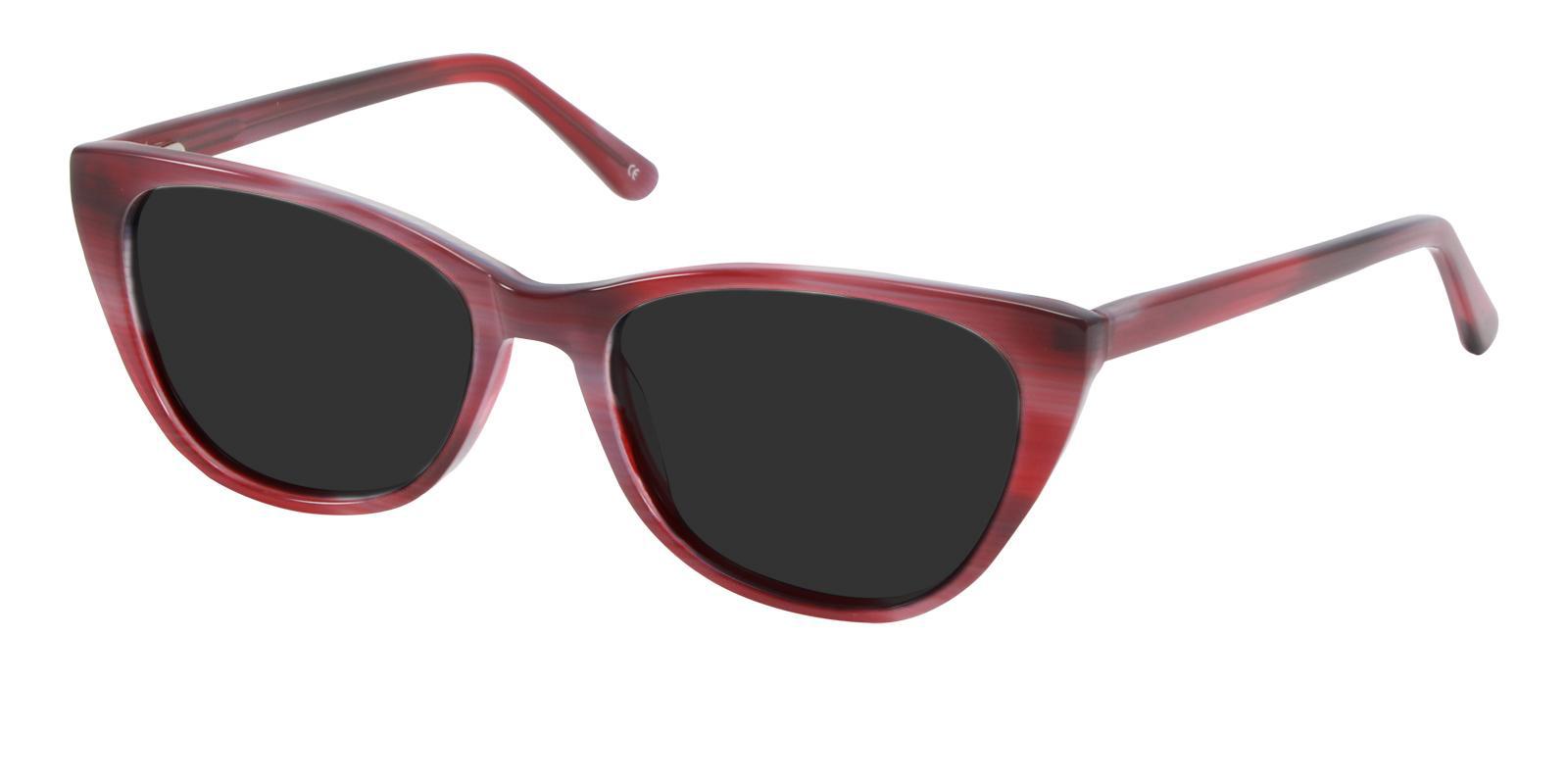 Ledger Red Acetate SpringHinges , Sunglasses , UniversalBridgeFit Frames from ABBE Glasses