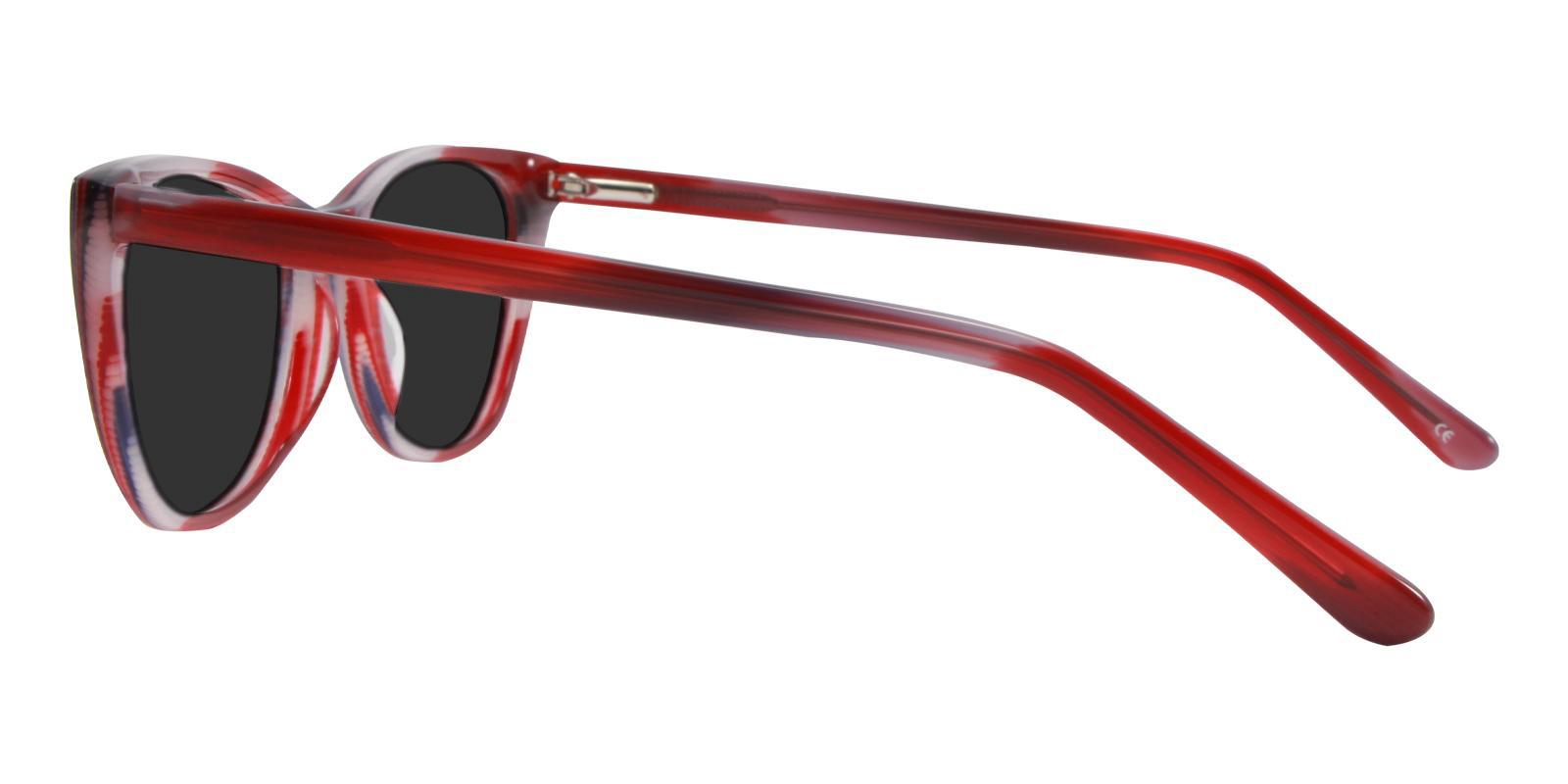 Ledger Red Acetate SpringHinges , Sunglasses , UniversalBridgeFit Frames from ABBE Glasses