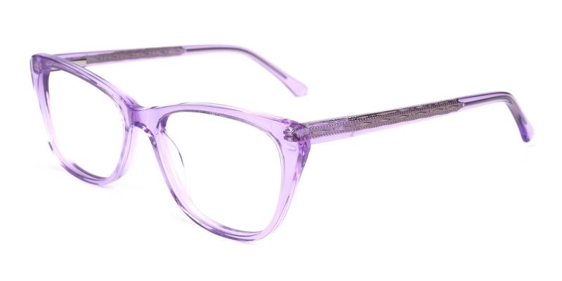 Purple Yuke - Acetate ,Universal Bridge Fit