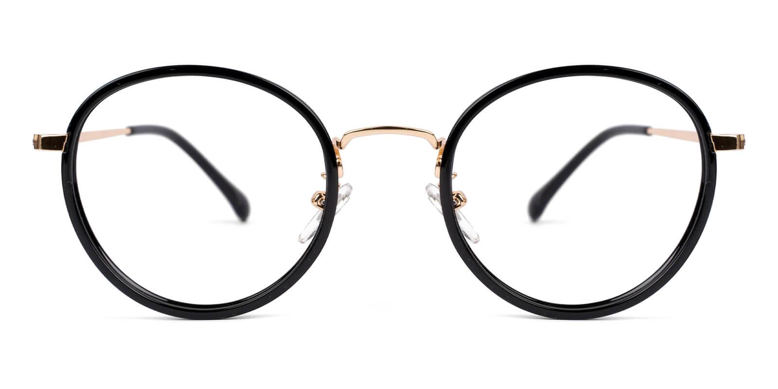 Modena Black Combination Eyeglasses , SpringHinges , NosePads Frames from ABBE Glasses