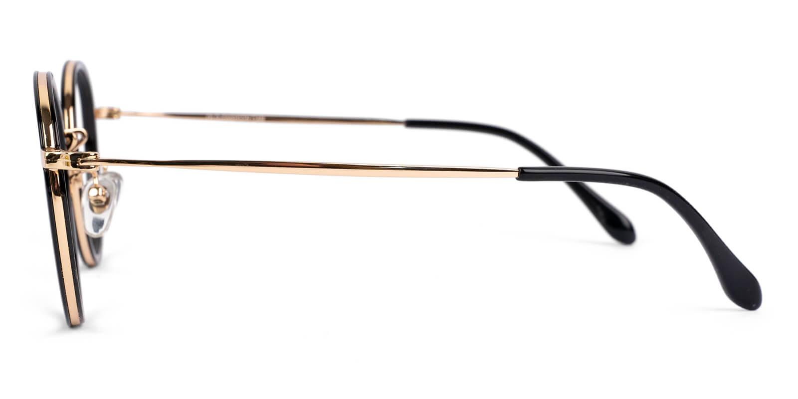 Modena Black Combination Eyeglasses , SpringHinges , NosePads Frames from ABBE Glasses