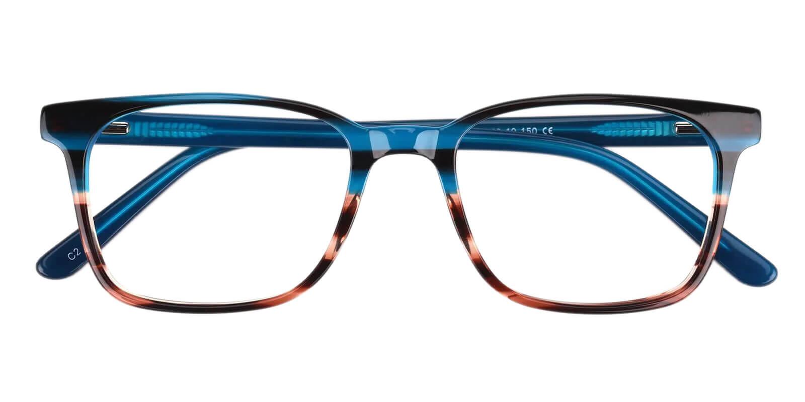 Reverb Blue Acetate Eyeglasses , SpringHinges , UniversalBridgeFit Frames from ABBE Glasses