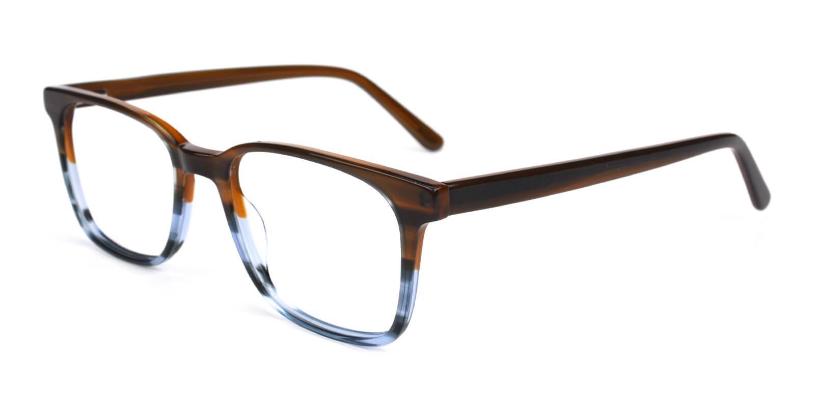 Reverb Brown Acetate Eyeglasses , SpringHinges , UniversalBridgeFit Frames from ABBE Glasses