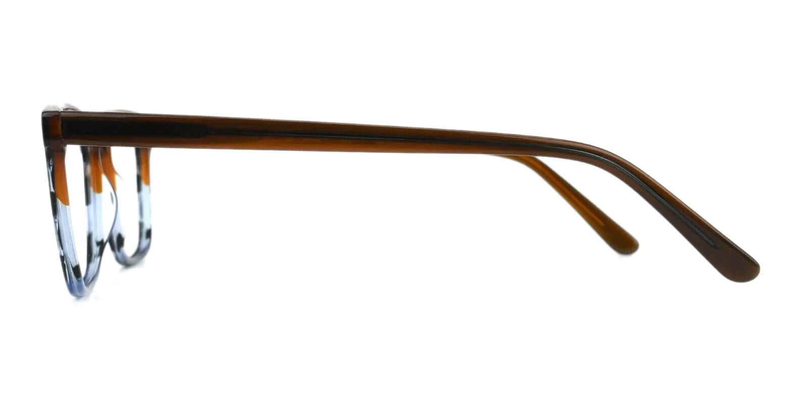 Reverb Brown Acetate Eyeglasses , SpringHinges , UniversalBridgeFit Frames from ABBE Glasses