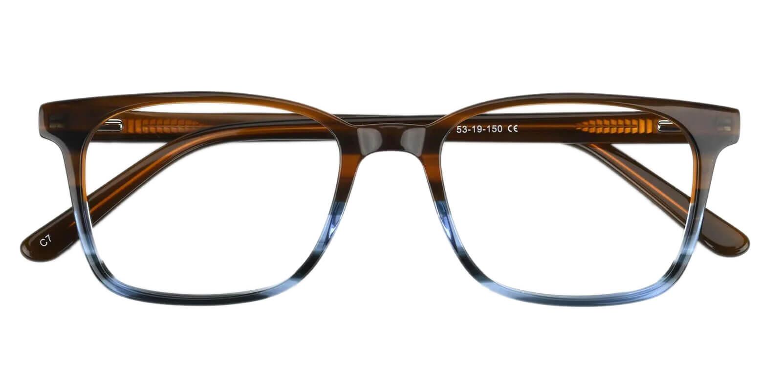 Reverb Brown Acetate Eyeglasses , SpringHinges , UniversalBridgeFit Frames from ABBE Glasses