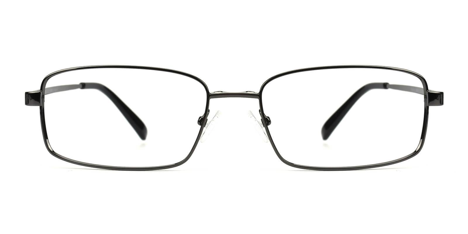 Providence Clip-On Gun Metal Eyeglasses , SpringHinges , NosePads Frames from ABBE Glasses