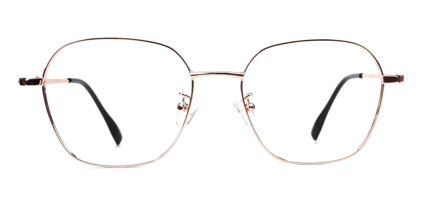 Ruff Gold Metal Eyeglasses , Fashion , NosePads Frames from ABBE Glasses