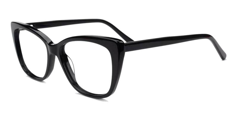 Black Truda - Acetate ,Universal Bridge Fit