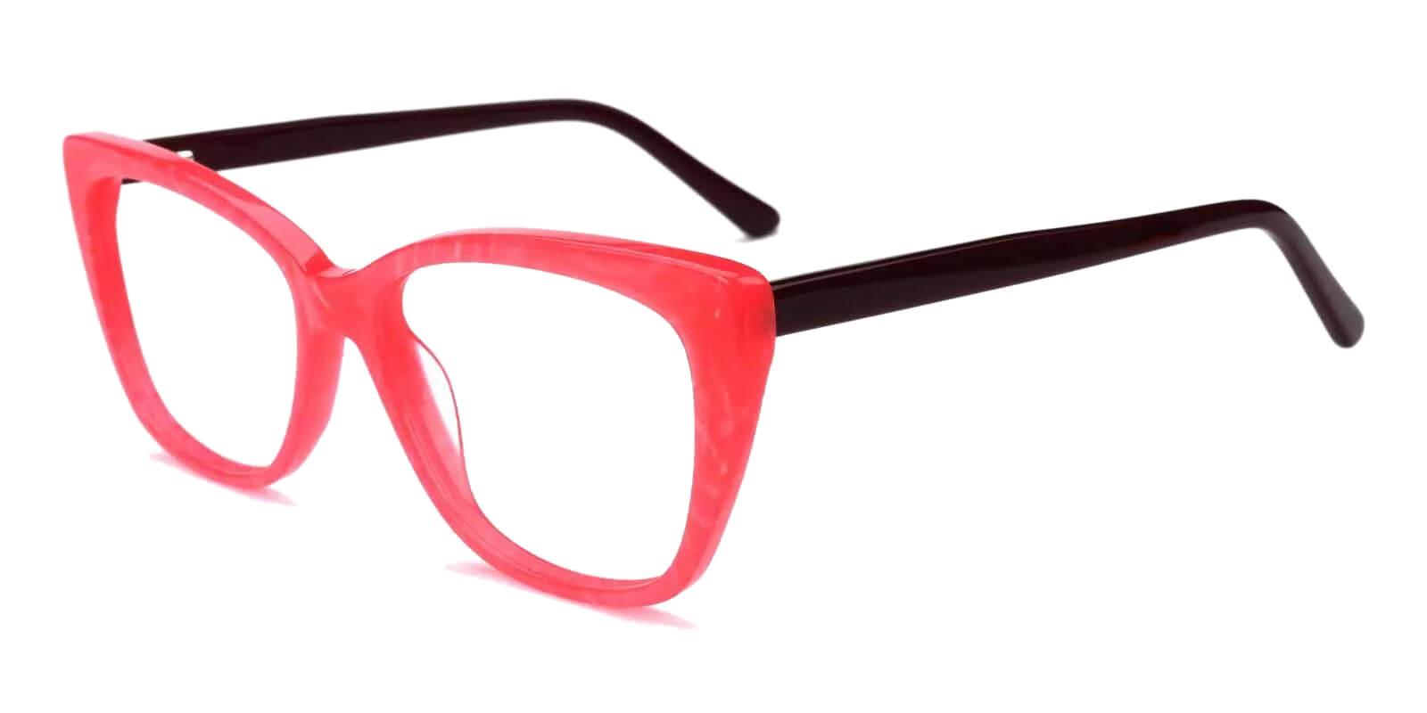 Truda Pink Acetate Eyeglasses , Fashion , SpringHinges , UniversalBridgeFit Frames from ABBE Glasses