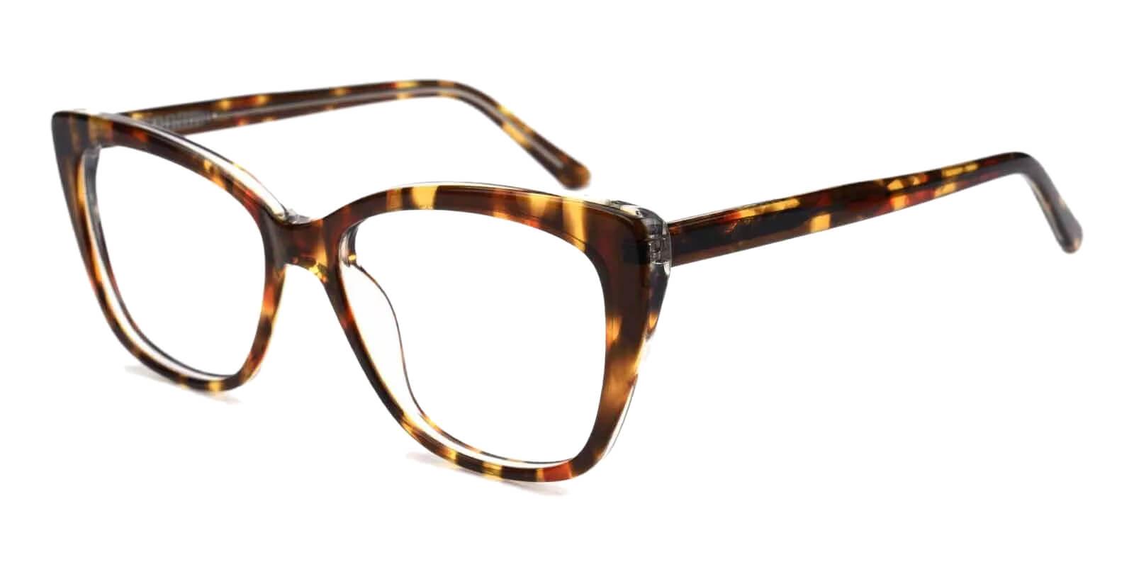 Truda Tortoise Acetate Eyeglasses , Fashion , SpringHinges , UniversalBridgeFit Frames from ABBE Glasses