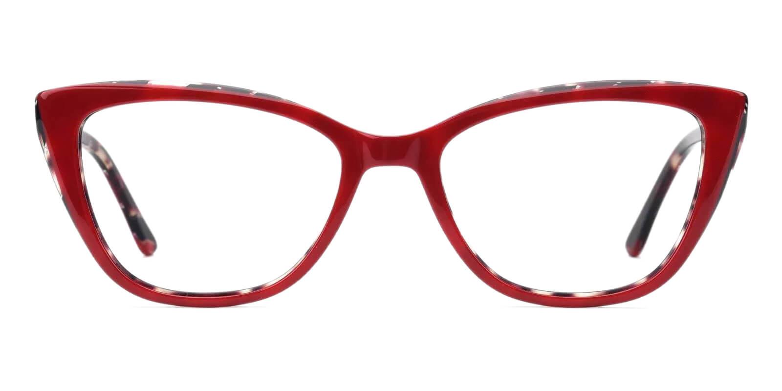 Teddy Red Acetate Eyeglasses , Fashion , SpringHinges , UniversalBridgeFit Frames from ABBE Glasses